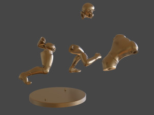 American Football Trophy 3D-Druckmodell