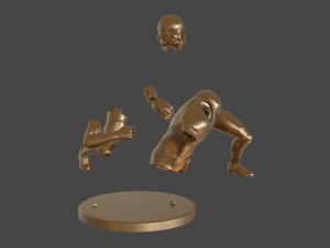 American Football Trophy 3D-Druckmodell