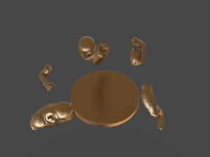 American Football Trophy 3D-Druckmodell