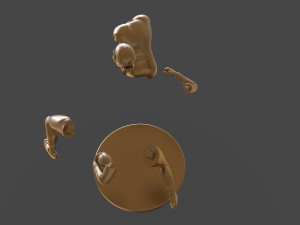 American Football Trophy 3D-Druckmodell