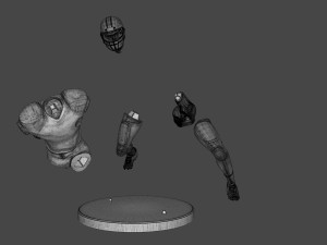 American Football Trophy 3D-Druckmodell