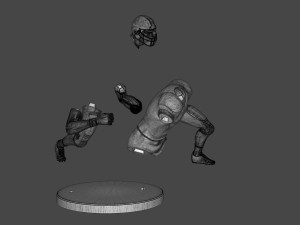 American Football Trophy 3D-Druckmodell
