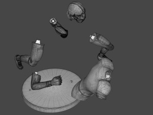 American Football Trophy 3D-Druckmodell