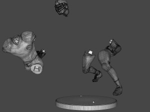 American Football Trophy 3D-Druckmodell