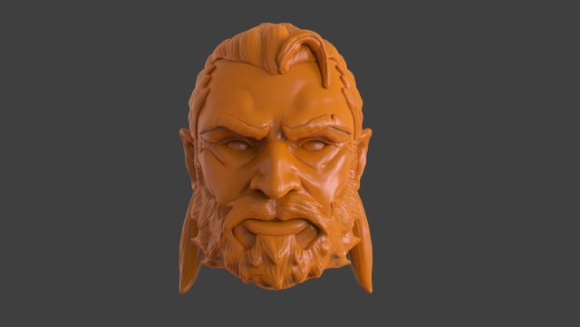 Man At Arms Head Modello di stampa 3D .c4d .max .obj .3ds .fbx .stl .blend 