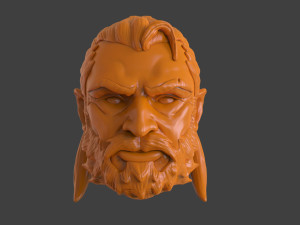 Man At Arms Head 3D Print Model