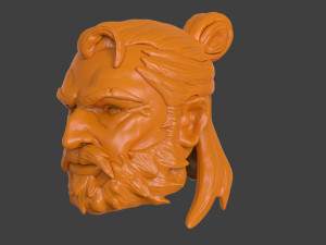 Man At Arms Head Modello di stampa 3D