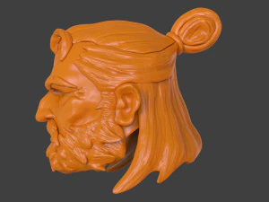 Man At Arms Head 3D Print Model