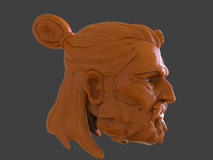 Man At Arms Head 3D Print Model