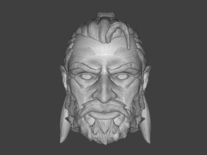 Man At Arms Head Modello di stampa 3D
