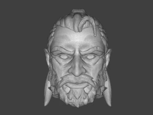 Man At Arms Head 3D Print Model