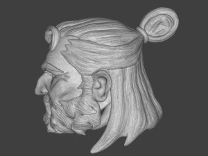 Man At Arms Head 3D Print Model