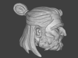 Man At Arms Head 3D Print Model