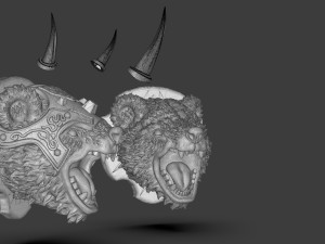 Stylized Grizzly Bear Trophy Head Modelo de impresión 3D