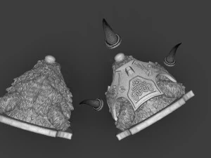 Stylized Grizzly Bear Trophy Head 3D Print Model