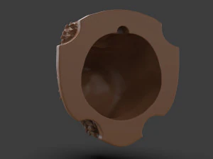 Stylized Grizzly Bear Trophy Head 3D Print Model