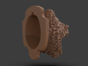 Stylized Grizzly Bear Trophy Head Modelo de impresión 3D