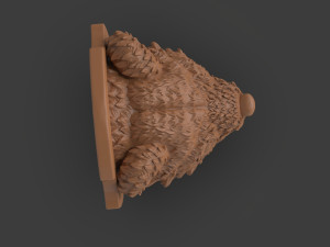 Stylized Grizzly Bear Trophy Head Modelo de impresión 3D