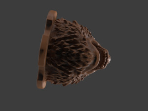 Stylized Grizzly Bear Trophy Head Modelo de impresión 3D
