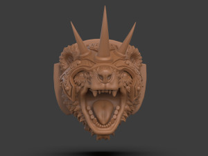 Stylized Grizzly Bear Trophy Head Modelo de impresión 3D