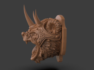 Stylized Grizzly Bear Trophy Head Modelo de impresión 3D