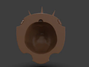 Stylized Grizzly Bear Trophy Head 3D Print Model