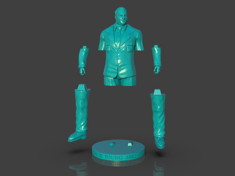 Memorial Joseph W Young Modelo de Impressão 3D