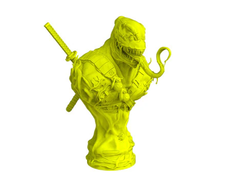 毒液池半身像 3D 打印模型
