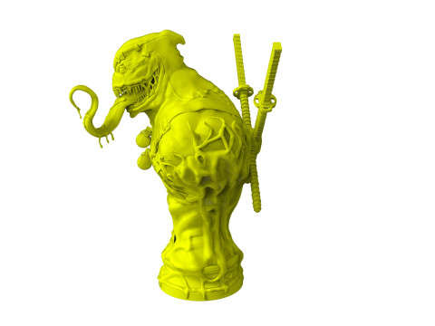 Venom Pool Bust 3D-printmodel