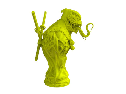 Venom Pool Bust 3D Print Model