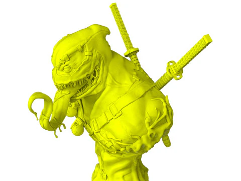 Venom Pool Bust 3D Print Model