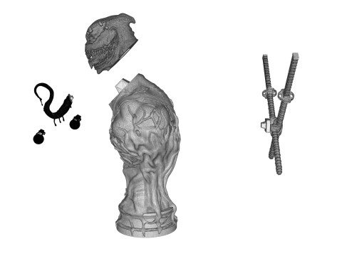 Venom Pool Bust 3D-printmodel