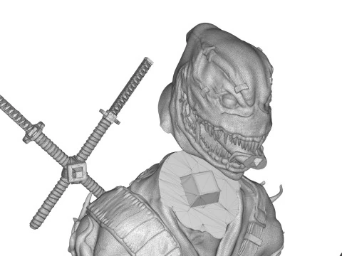 Venom Pool Bust 3D Print Model