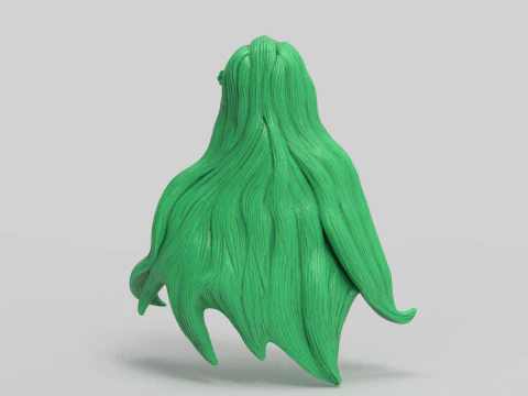 Tropical Girl Head 3D Print Model