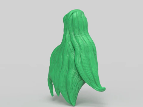 Tropical Girl Head 3D Print Model