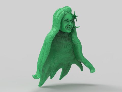 Tropical Girl Head Modelo de impresión 3D