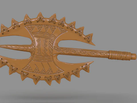 夏威夷斧 3D 打印模型