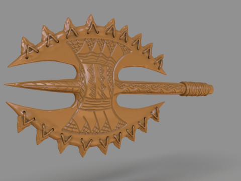 Hawaiian Axe 3D Print Model