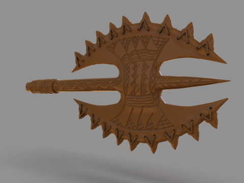 Hawaiian Axe 3D Print Model