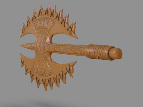 Hawaiian Axe 3D Print Model