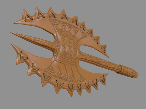Hawaiian Axe 3D Print Model
