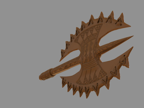 Hawaiian Axe 3D Print Model