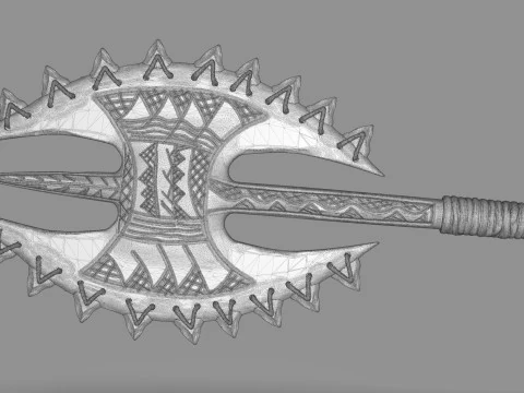 Hawaiian Axe 3D Print Model