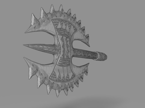 Hawaiian Axe 3D Print Model