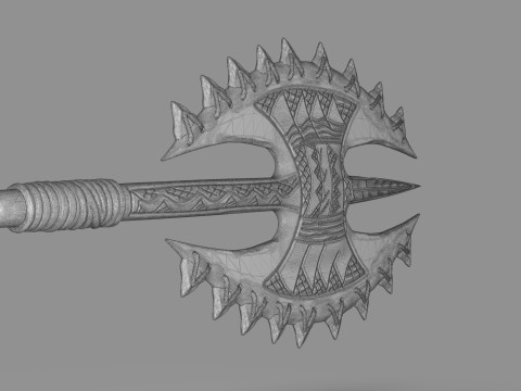 Hawaiian Axe 3D Print Model