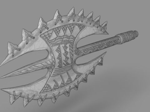 Hawaiian Axe 3D Print Model