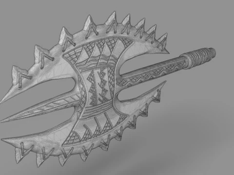 Hawaiian Axe 3D Print Model