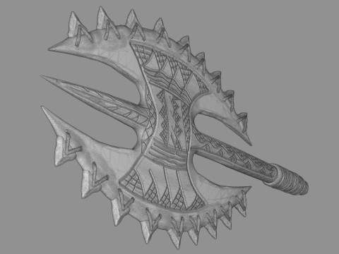 Hawaiian Axe 3D Print Model
