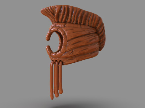 Hawaiian Warrior Helmet 3D Принт Модель