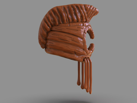 Hawaiian Warrior Helmet 3D Принт Модель